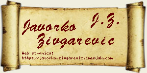 Javorko Zivgarević vizit kartica